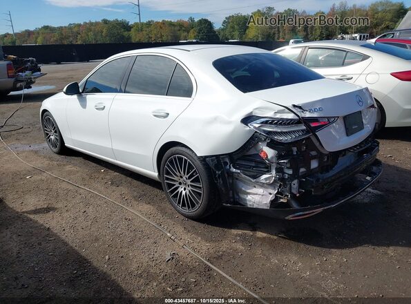 W1KAF4HB2NR064825 2022 MERCEDES-BENZ C-CLASS White უკანა მარცხენა