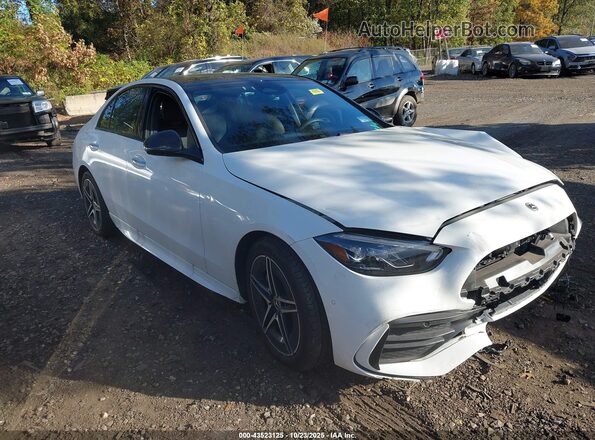 W1KAF4HB6SR241307 2025 MERCEDES-BENZ C-CLASS White Widok wnętrza z tyłu
