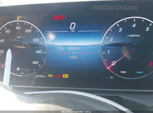 W1KAF4HB6SR241307 2025 MERCEDES-BENZ C-CLASS White Widok tylnych siedzeń