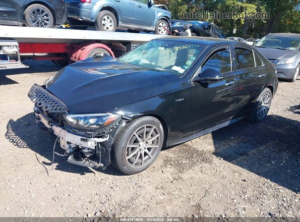W1KAF8HB5RR220398 2024 MERCEDES-BENZ AMG C 43 Black Առջևի ձախ երեք քառորդ տեսարան