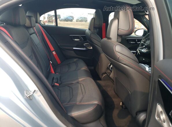 W1KAF8HB7PR081758 2023 MERCEDES-BENZ C Silver Rear seats view