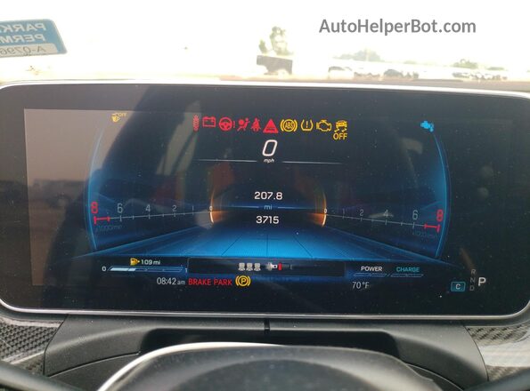 W1KAF8HB7PR081758 2023 MERCEDES-BENZ C Silver Instrument cluster view