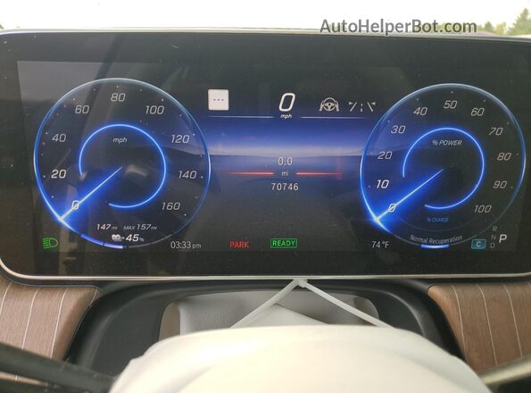 W1KCG2DB0NA006971 2022 MERCEDES-BENZ EQS White ხელსაწყოთა პანელის ხედი