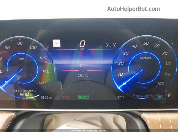 W1KCG2DB1PA032367 2023 MERCEDES-BENZ EQS 450+ White Widok tylnych siedzeń