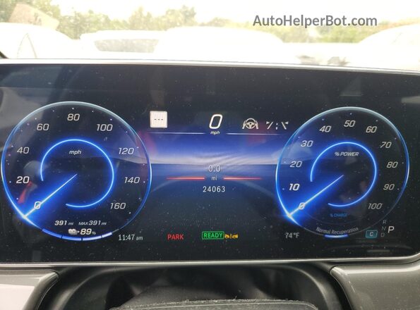 W1KCG2DB2PA028926 2023 MERCEDES-BENZ EQS Gray Вид щитка приладів