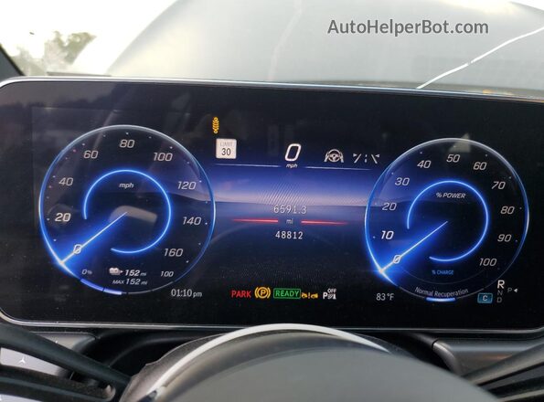 W1KCG2DB3NA008553 2022 MERCEDES-BENZ EQS Gray Vista del cuadro de instrumentos