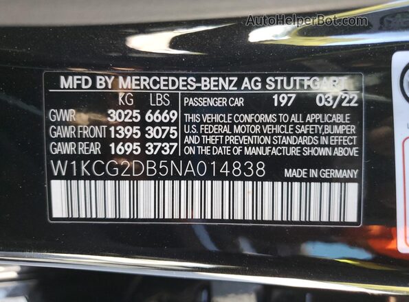 W1KCG2DB5NA014838 2022 MERCEDES-BENZ EQS Black Widok komory silnika