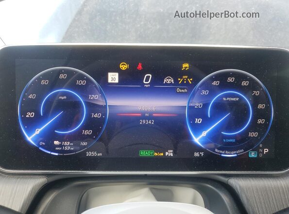 W1KCG2DB9NA014048 2022 MERCEDES-BENZ EQS Black Vista del cuadro de instrumentos