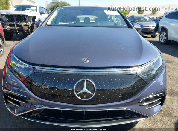 W1KCG4EB3NA010152 2022 MERCEDES-BENZ EQS 580 Blue Вид задньої частини салону