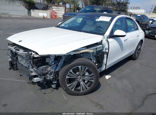 W1KLF4HB3RA049683 2024 MERCEDES-BENZ E-CLASS White წინა მარცხენა ხედი სამი მეოთხედიდან