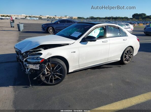 W1KWF6EB7MR614296 2021 MERCEDES-BENZ AMG C 43 White Vista tres cuartos delantera izquierda