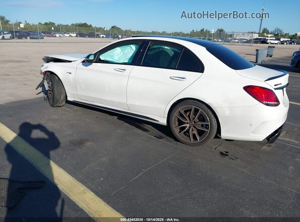 W1KWF6EB7MR614296 2021 MERCEDES-BENZ AMG C 43 White Trasero izquierdo