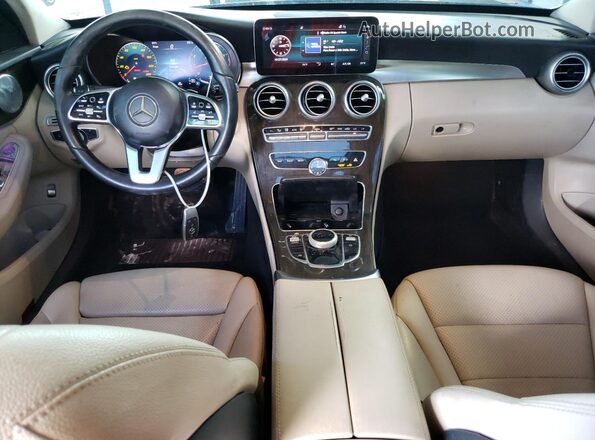 W1KWF8DB1MR623864 2021 MERCEDES-BENZ C-CLASS Black Widok zestawu wskaźników