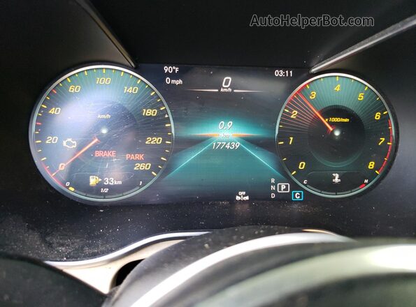 W1KWF8DB1MR623864 2021 MERCEDES-BENZ C-CLASS Black Widok tylnych siedzeń