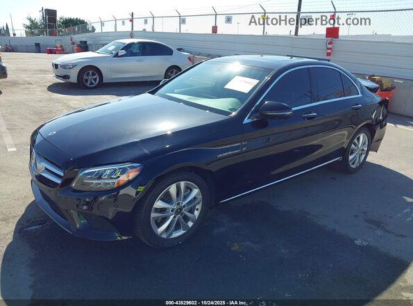 W1KWF8DB1MR630989 2021 MERCEDES-BENZ C-CLASS Black წინა მარცხენა ხედი სამი მეოთხედიდან