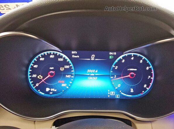 W1KWF8DB2MR641967 2021 MERCEDES-BENZ C White Vista del cuadro de instrumentos