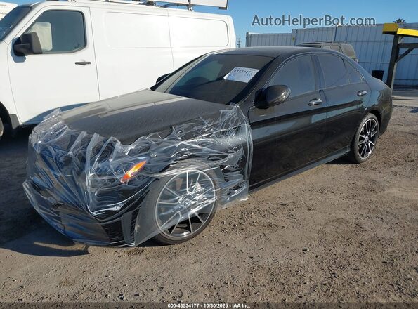 W1KWF8DB9MR634532 2021 MERCEDES-BENZ C-CLASS Black Առջևի ձախ երեք քառորդ տեսարան