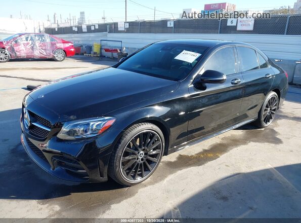 W1KWF8DB9MR644705 2021 MERCEDES-BENZ C-CLASS Black Przód lewy