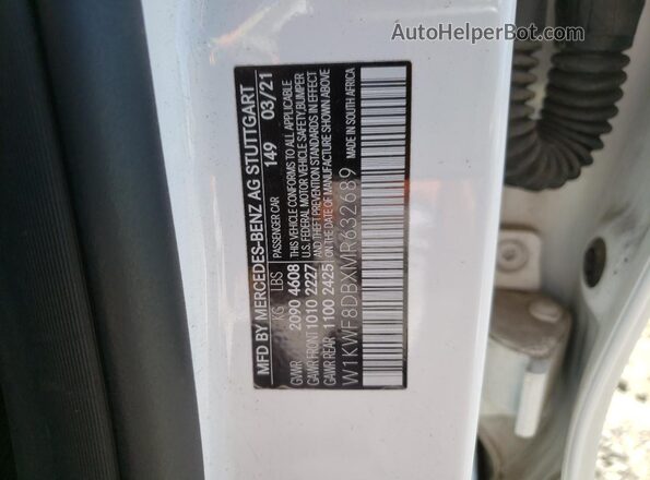W1KWF8DBXMR632689 2021 MERCEDES-BENZ C White Widok komory silnika