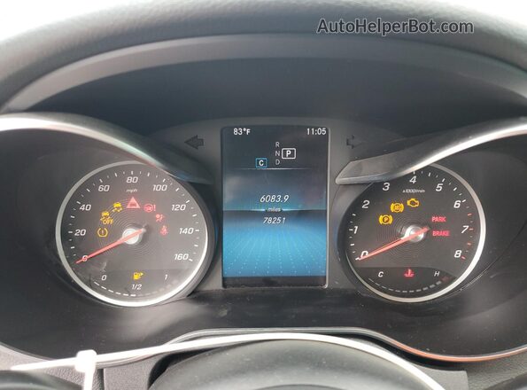 W1KWF8EB2LR580990 2020 MERCEDES-BENZ C White Instrument cluster view
