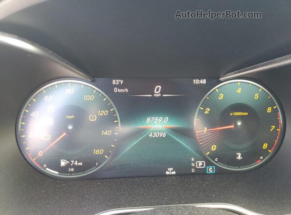 W1KWF8EBXMR619620 2021 MERCEDES-BENZ C Черный Вид щитка приборов