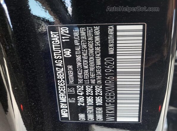 W1KWF8EBXMR619620 2021 MERCEDES-BENZ C Черный Вид подкапотного пространства