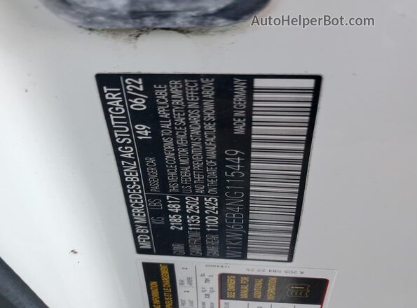 W1KWJ6EB4NG115449 2022 MERCEDES-BENZ C White Շարժիչի բաժամունքի տեսք