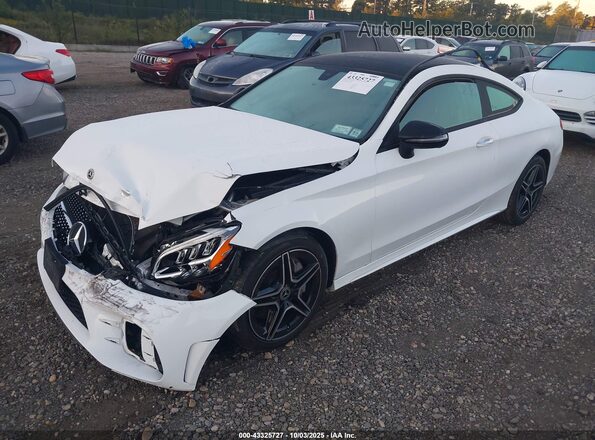 W1KWJ8EB9LF985504 2020 MERCEDES-BENZ C White Առջևի ձախ երեք քառորդ տեսարան