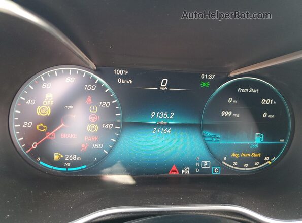 W1KWK8DB6LG025579 2020 MERCEDES-BENZ C White ხელსაწყოთა პანელის ხედი