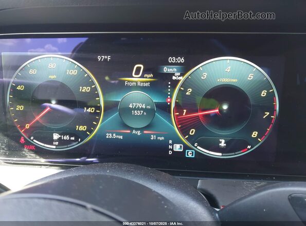 W1KZF8DB0MA931913 2021 MERCEDES-BENZ E-CLASS Blue Вид задніх сидінь