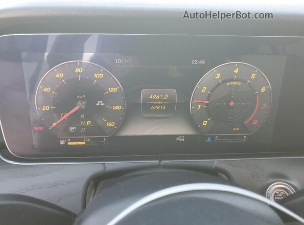 W1KZF8DB6LA768361 2020 MERCEDES-BENZ E White Widok zestawu wskaźników
