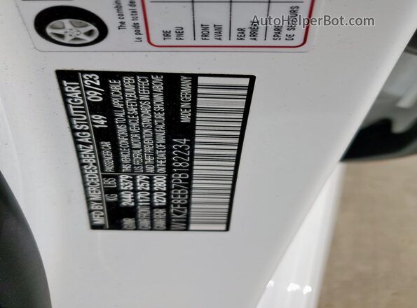 W1KZF8EB7PB182234 2023 MERCEDES-BENZ E White Շարժիչի բաժամունքի տեսք