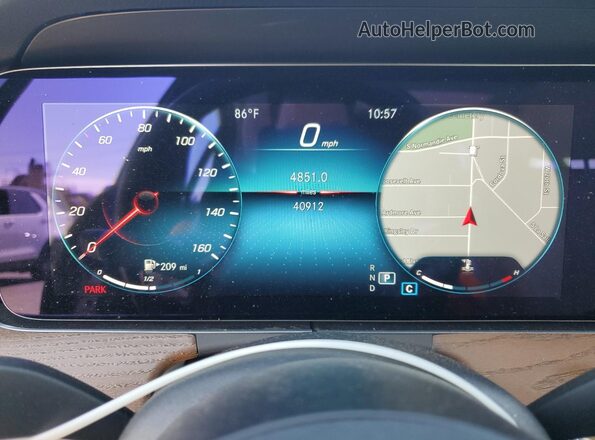 W1KZF8EBXMA960091 2021 MERCEDES-BENZ E Blue Вид щитка приладів