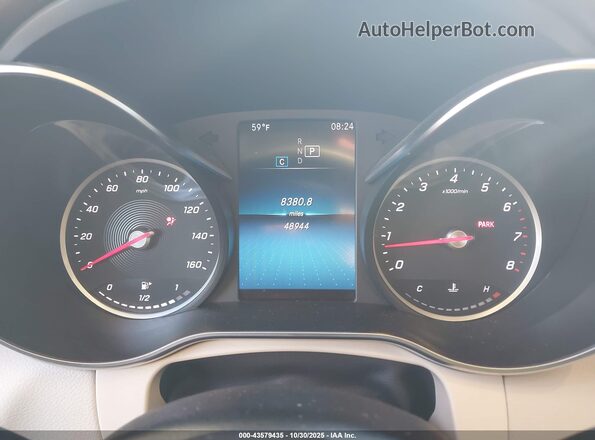 W1N0G8DB4MF961539 2021 MERCEDES-BENZ GLC 300 White Widok tylnych siedzeń