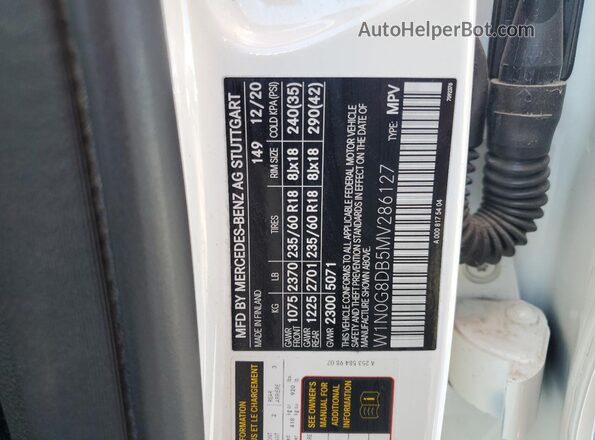 W1N0G8DB5MV286127 2021 MERCEDES-BENZ GLC-CLASS Белый Вид подкапотного пространства