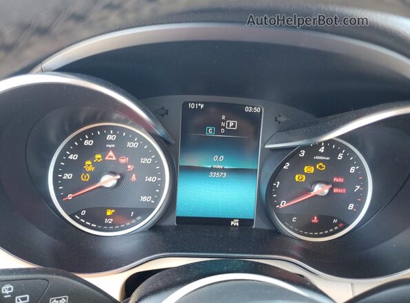 W1N0G8DB7MF874797 2021 MERCEDES-BENZ GLC-CLASS White Instrument cluster view