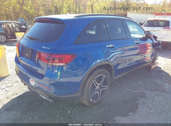 W1N0G8EB4NG080141 2022 MERCEDES-BENZ GLC 300 Blue Rear right
