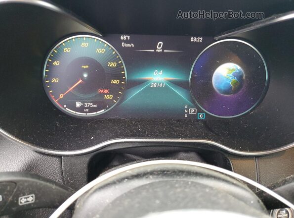 W1N0G8EB6NG116749 2022 MERCEDES-BENZ GLC-CLASS White Instrument cluster view