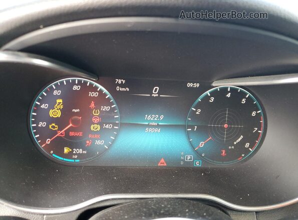 W1N0G8EB7LF817769 2020 MERCEDES-BENZ GLC-CLASS Gray Widok zestawu wskaźników