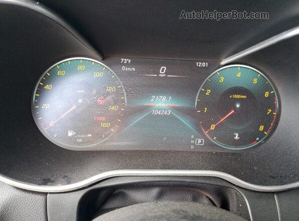 W1N0G8EB9LF846755 2020 MERCEDES-BENZ GLC-CLASS Silver Instrument cluster view