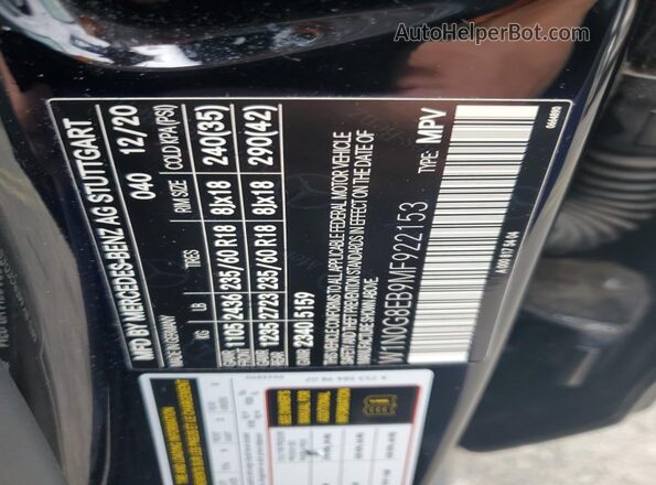 W1N0G8EB9MF922153 2021 MERCEDES-BENZ GLC-CLASS Black 360 interior view