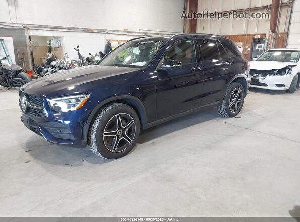 W1N0G8EBXMF896548 2021 MERCEDES-BENZ GLC 300 Dark Blue Передня ліва чверть