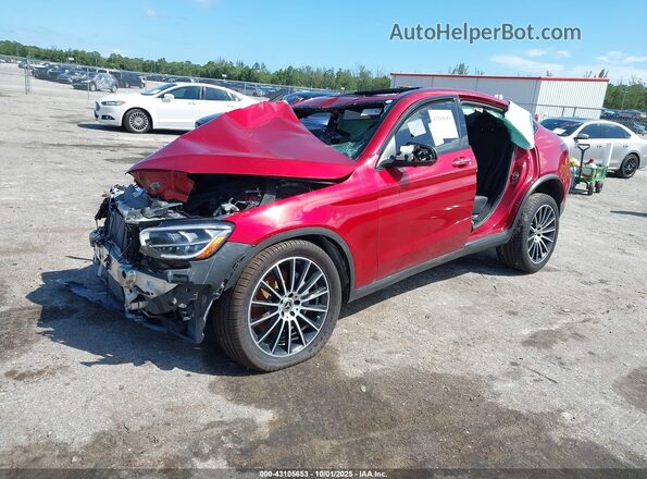 W1N0J8EB7MF969358 2021 MERCEDES-BENZ GLC 300 Red Передня ліва чверть