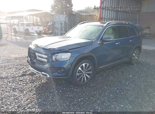 W1N4M4GBXPW280658 2023 MERCEDES-BENZ GLB-CLASS Blue წინა მარცხენა ხედი სამი მეოთხედიდან