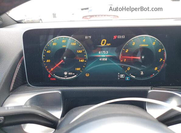 W1N4M4HB1LW043789 2020 MERCEDES-BENZ GLB-CLASS White Instrument cluster view