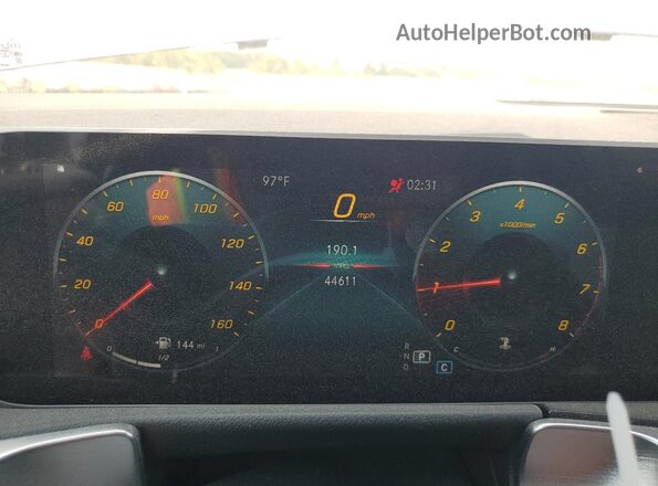 W1N4M4HB9LW031826 2020 MERCEDES-BENZ GLB-CLASS Blue Instrument cluster view