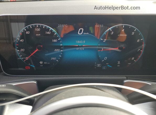 W1N4M4HB9MW102198 2021 MERCEDES-BENZ GLB-CLASS Blue Instrument cluster view