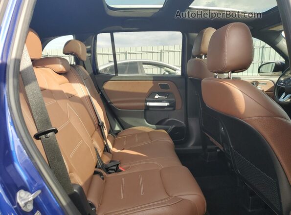 W1N4M4HB9MW102198 2021 MERCEDES-BENZ GLB-CLASS Blue Rear interior view