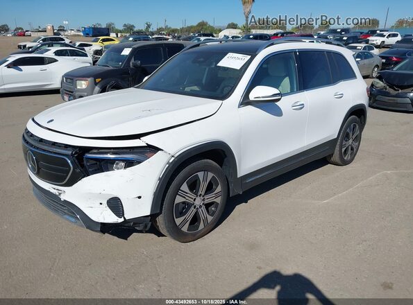 W1N9M0CB6RN094287 2024 MERCEDES-BENZ EQB 250 SUV White წინა მარცხენა ხედი სამი მეოთხედიდან