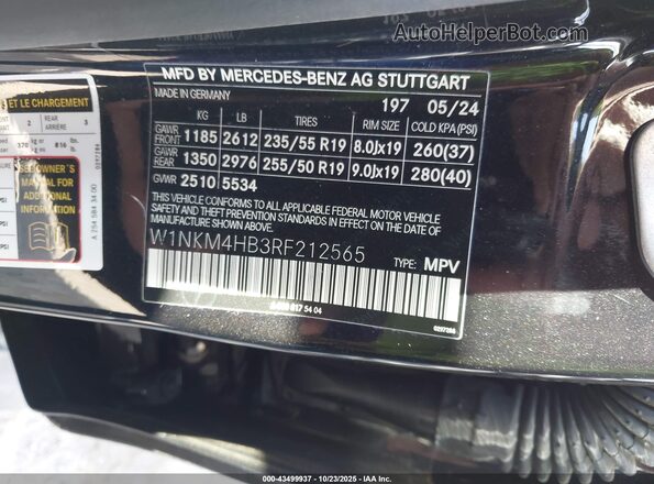 W1NKM4HB3RF212565 2024 MERCEDES-BENZ GLC 300 Black Widok komory silnika